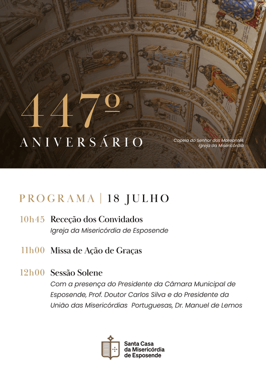 🎉 447 Anos ao Serviço da Comunidade 🎉